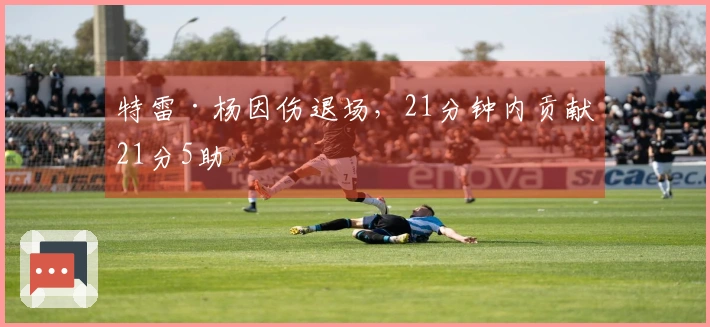 特雷·杨因伤退场，21分钟内贡献21分5助